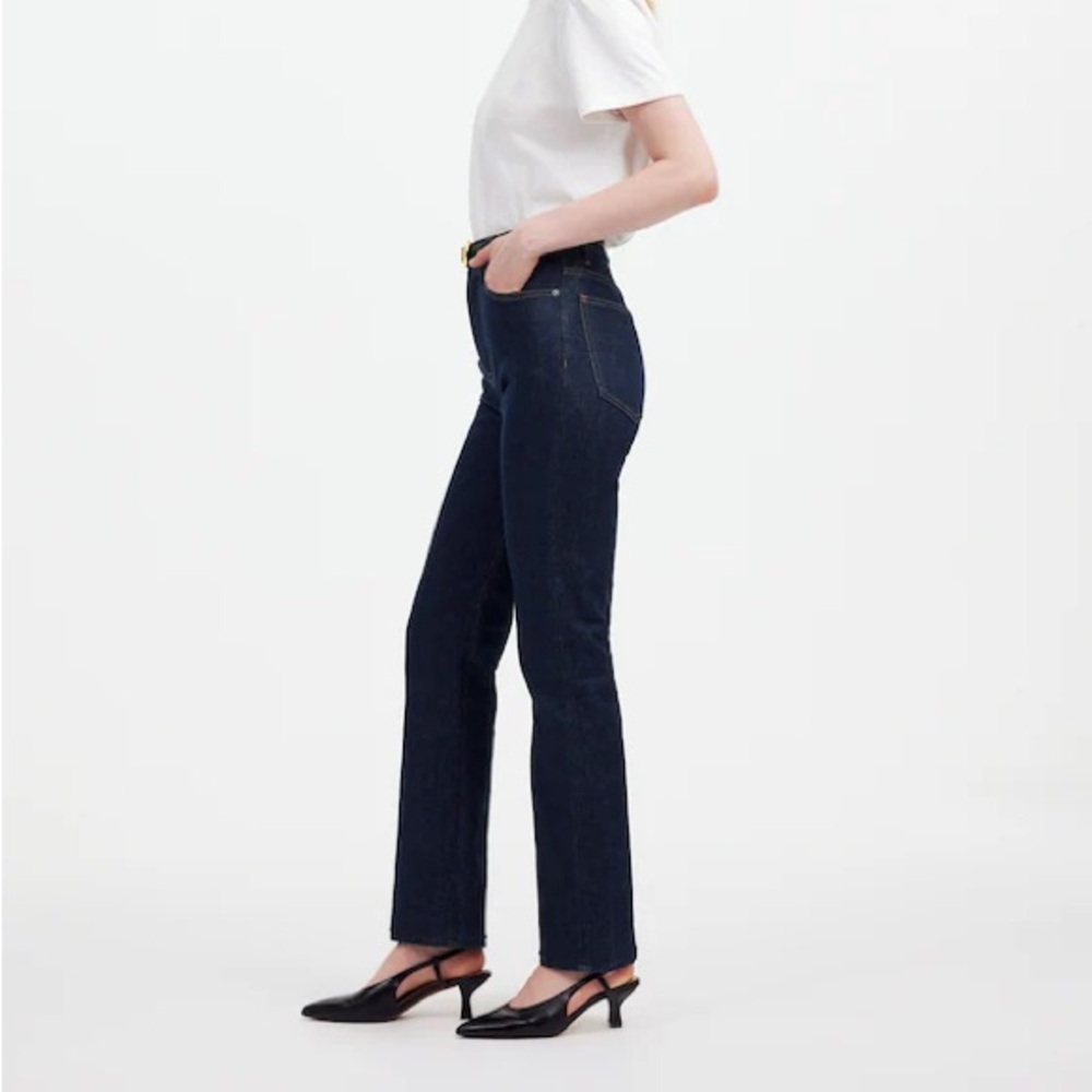 NWOT Madewell 90’s Straight Leg Dark Wash Jeans